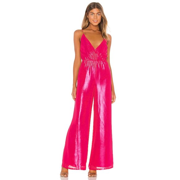 Lovers + Friends Pants - RARE lovers + friends sampson metallic jumpsuit